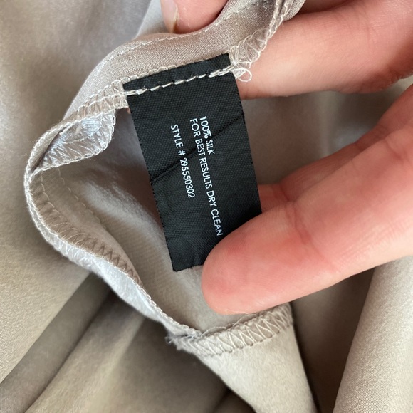 2 Small silver maxi skirt slits flowy metallic - Picture 3 of 8